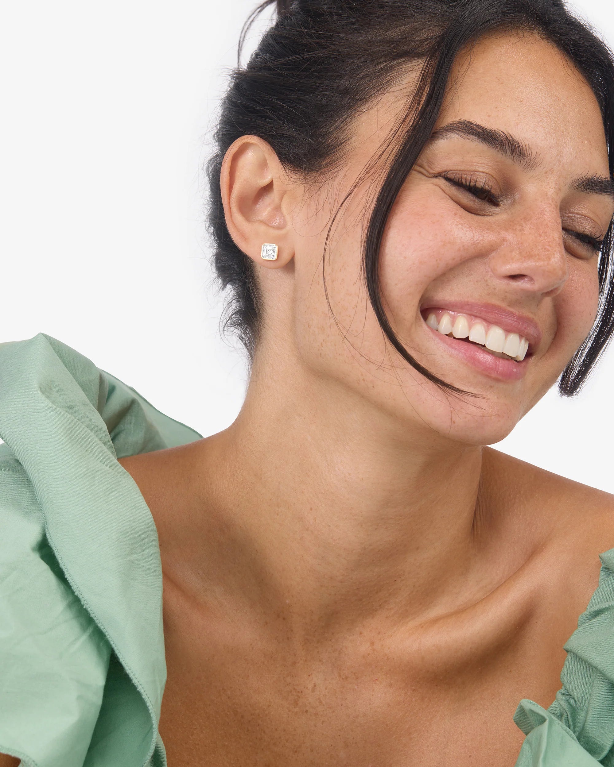 Melinda Maria Duchess 6mm Studs Gold Earrings