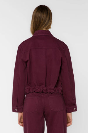 Delphia Plum Denim Jacket