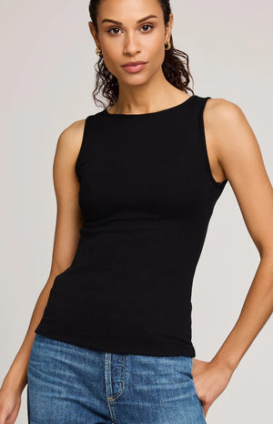 Gentle Fawn Naia Black Ribbed Tank