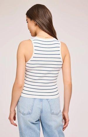 Gentle Fawn Sierra Stripe White Tank