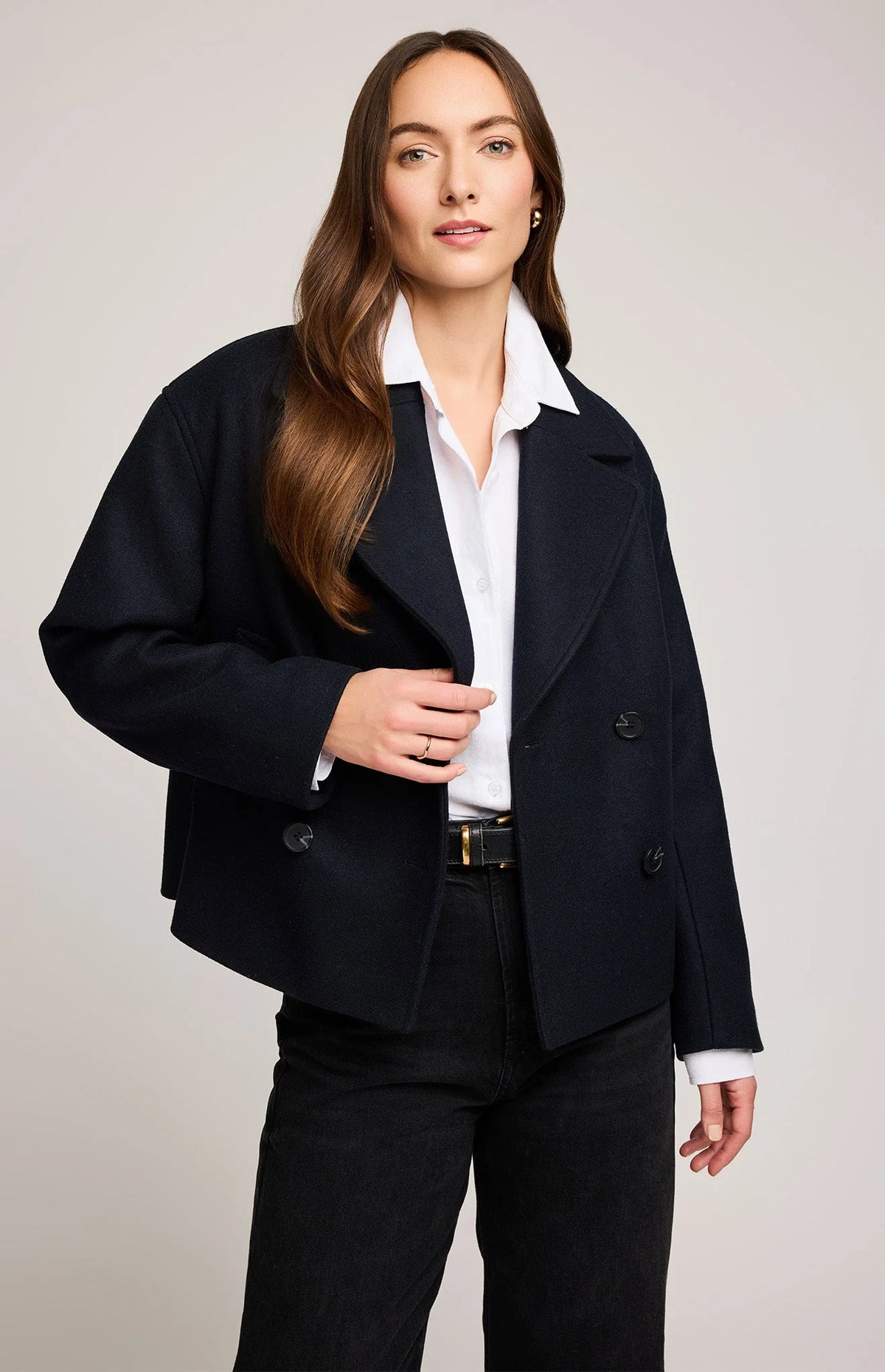 Gentle Fawn Marguerite Trench Coat in Navy