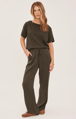 Gentle Fawn Gabriel Pants in Washed Bayleaf