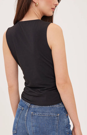 Indra Tank in Black