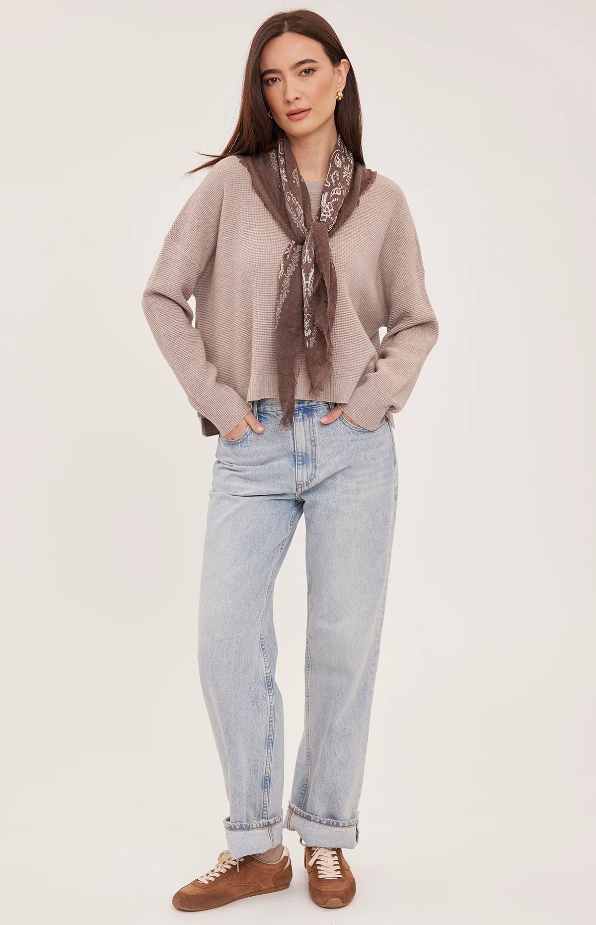 Axel Sweater in Heather Latte