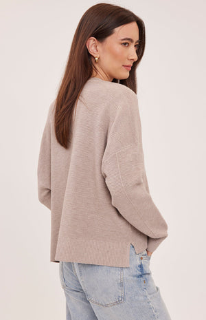 Axel Sweater in Heather Latte