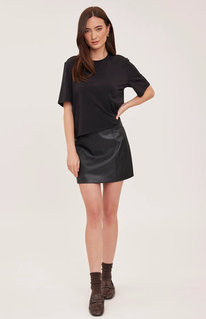 Gentle Fawn Chrissy Mini Skirt in Black