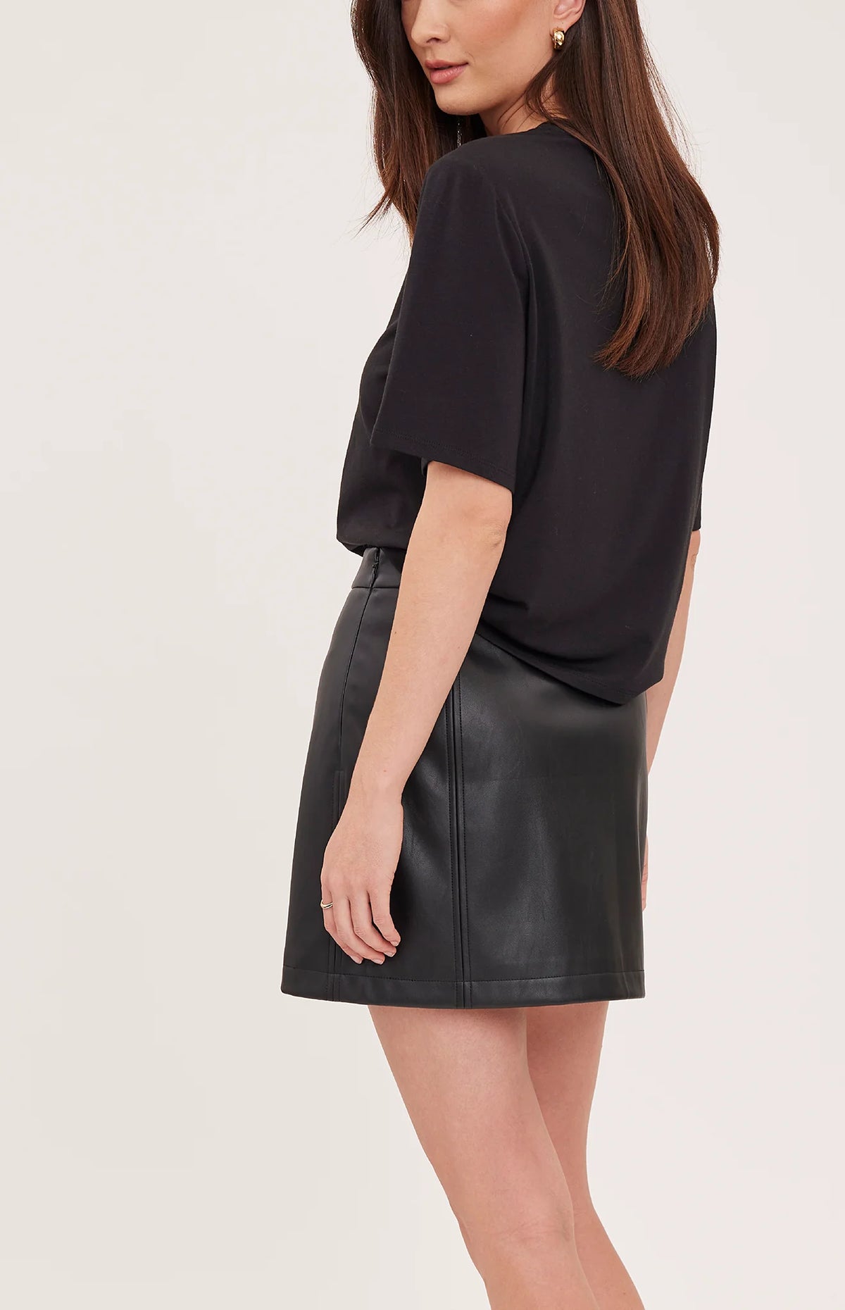 Gentle Fawn Chrissy Mini Skirt in Black