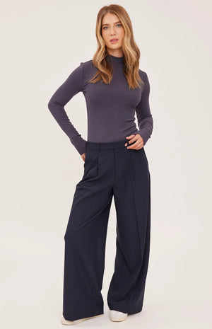 Gentle Fawn Collins Pant in Navy Pinstripe