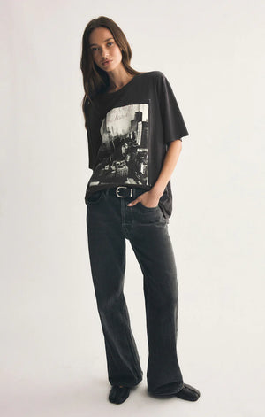 Z Supply Big Apple City Black Tee