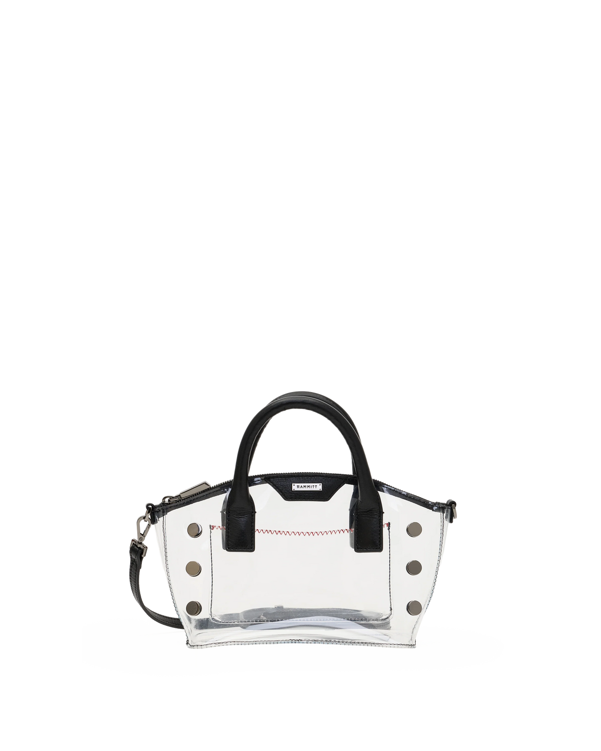 Hammitt Paula Clear Bag in Black/Gunmetal