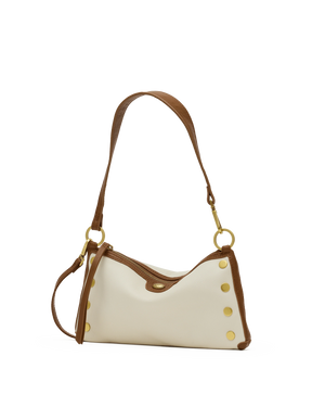 Hammitt Kyle Leather Handbag in West End with Antique Gold
