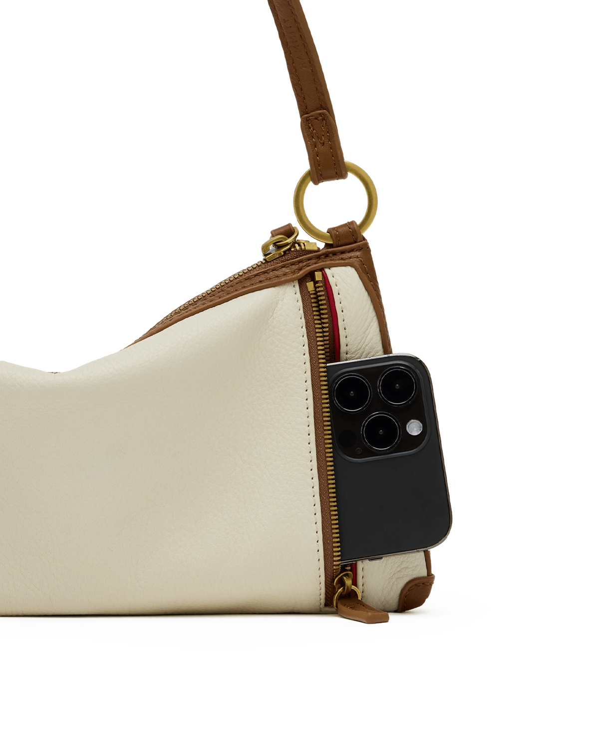 Hammitt Kyle Leather Handbag in West End with Antique Gold