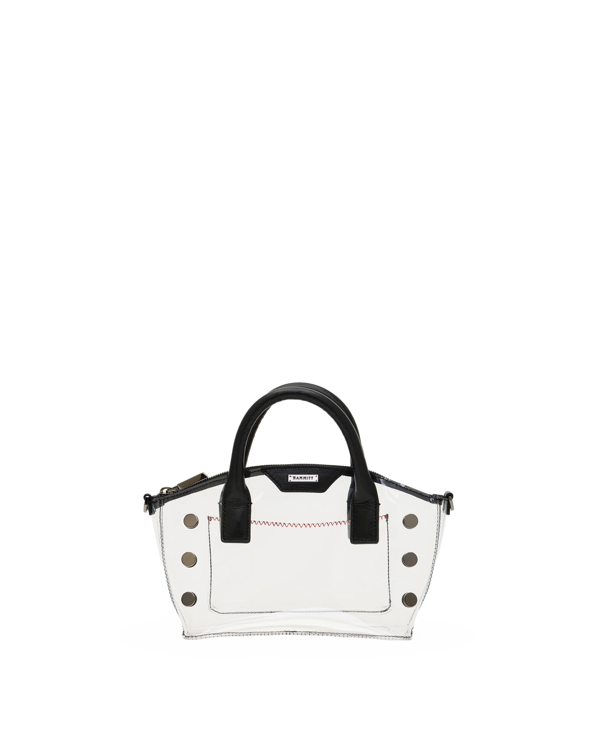 Hammitt_Paula_Clear_Bag_in_Black/Gunmetal
