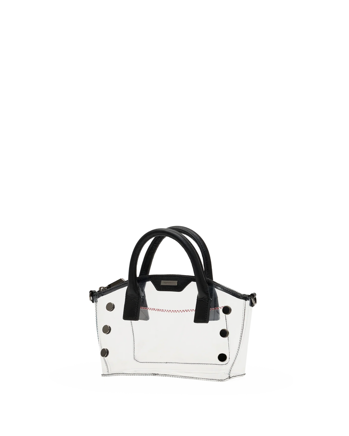 Hammitt Paula Clear Bag in Black/Gunmetal