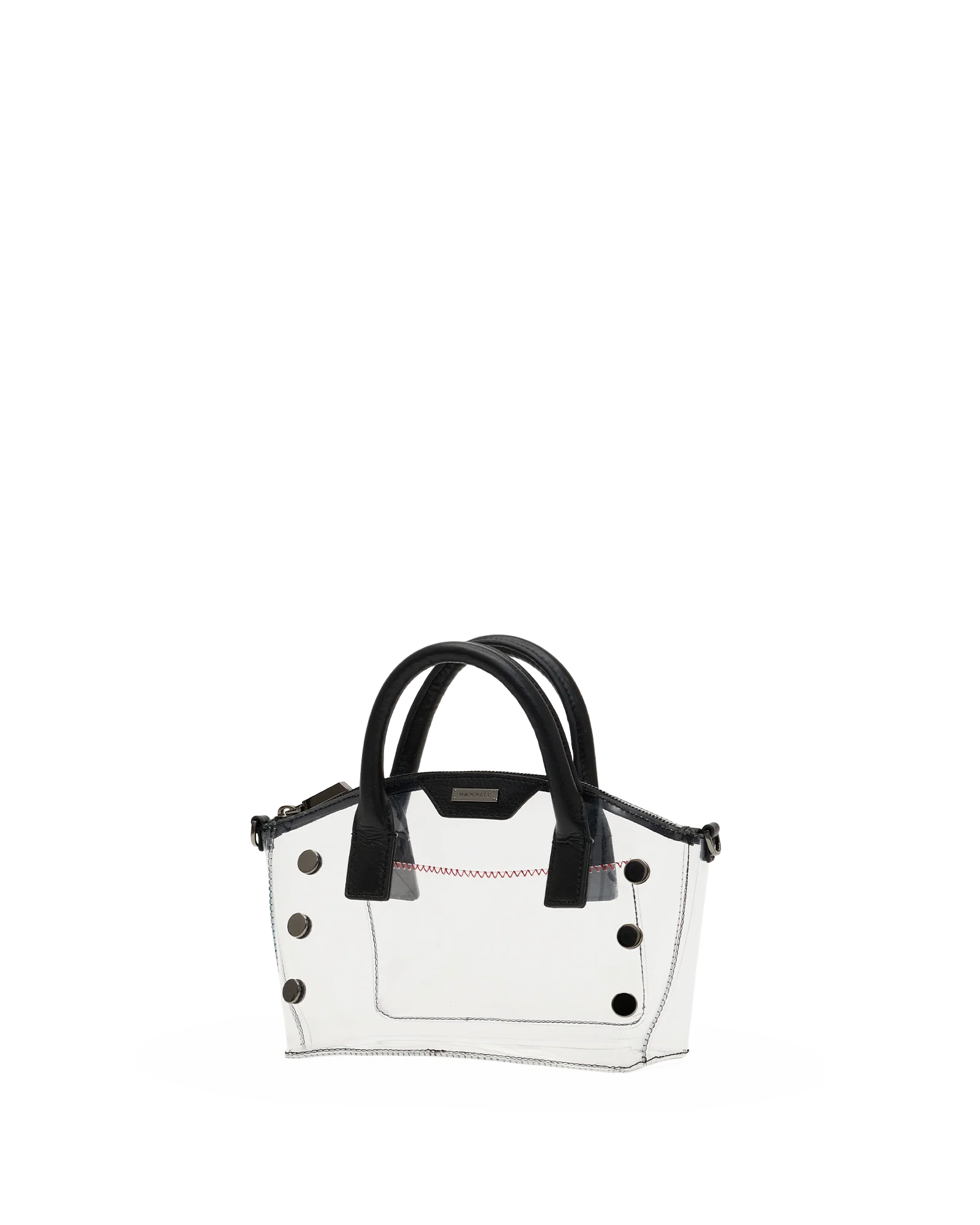 Hammitt_Paula_Clear_Bag_in_Black/Gunmetal