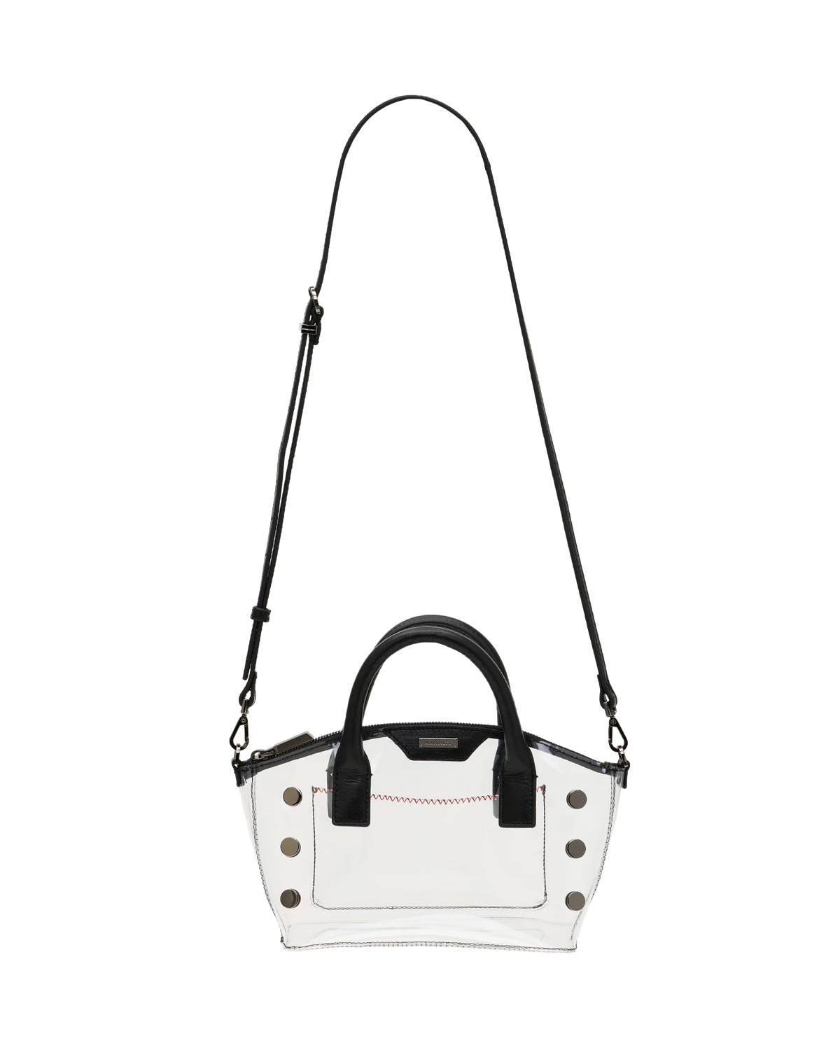 Hammitt Paula Clear Bag in Black/Gunmetal