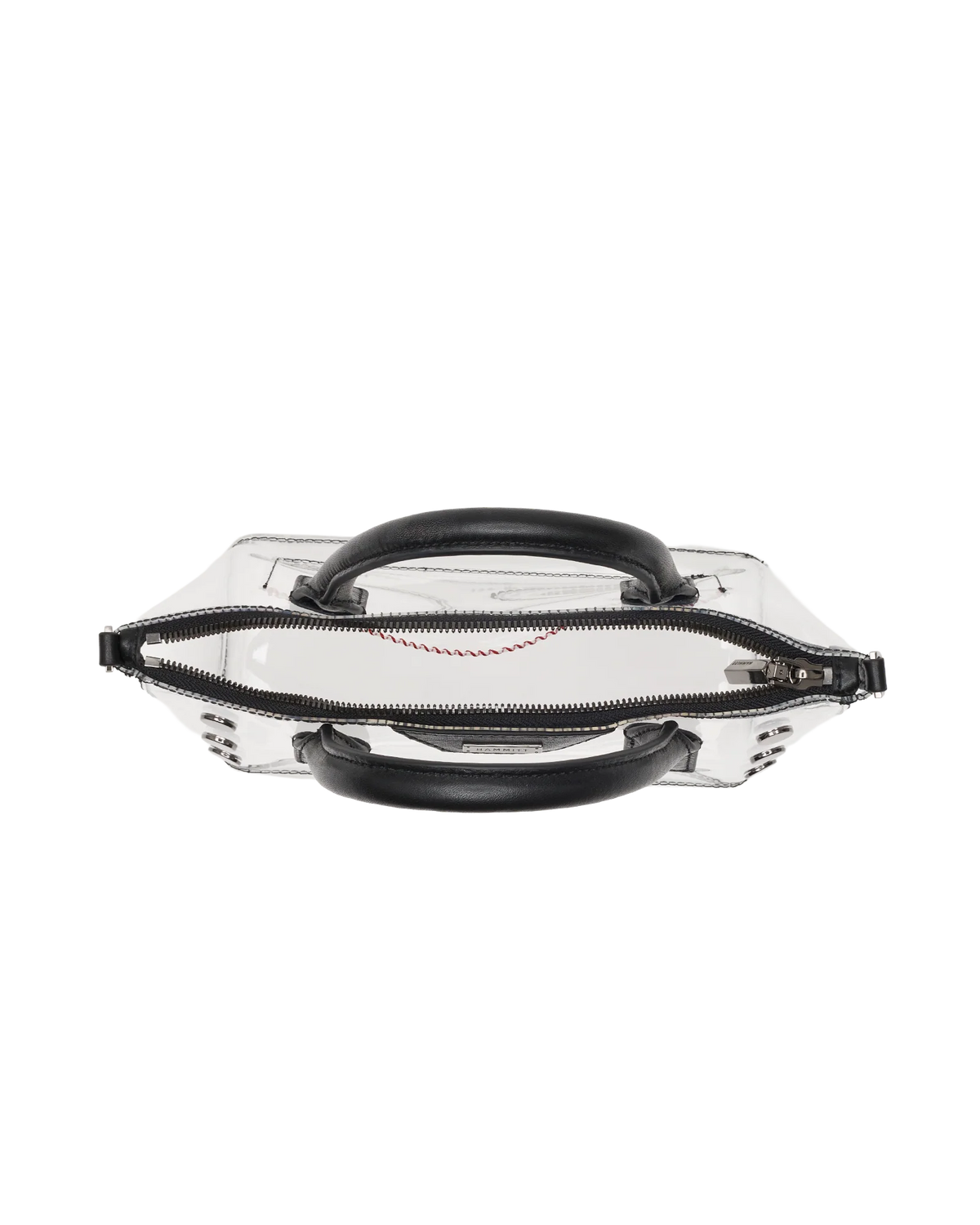 Hammitt Paula Clear Bag in Black/Gunmetal