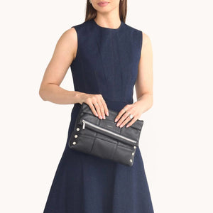 Hammitt VIP Black Large Weave Handbag