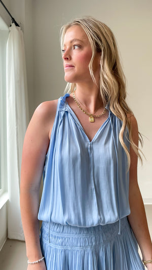 Current Air Preston Pleated Mini Dress