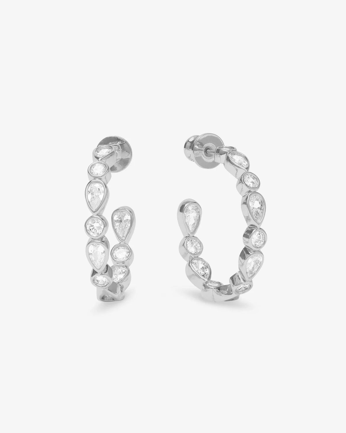 Medlinda Maria Isla Hoops 1' in SIlver White