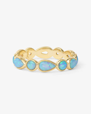 Melinda Maria Isla Blue Opal Ring