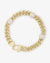 Melinda Maria Julian Triple Diamond Cuban Chain Bracelet