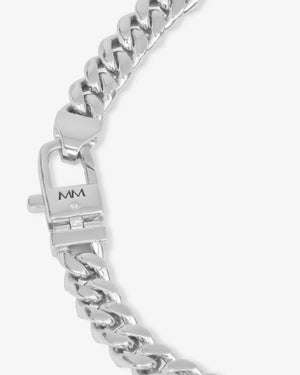 Melinda Maria Pavé Julian Cuban Silver Chain Bracelet