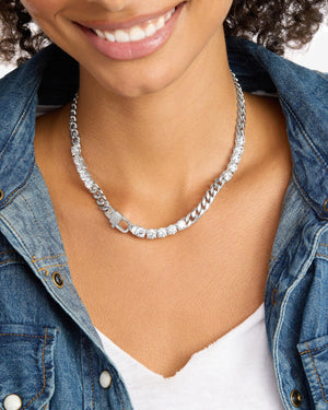 Melinda Maria Julian's Obsessed with Diamonds Necklace 16"