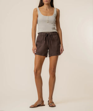 Katana High Rise Shorts with Drawstring