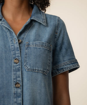 Parker Denim Dress in Unfailing