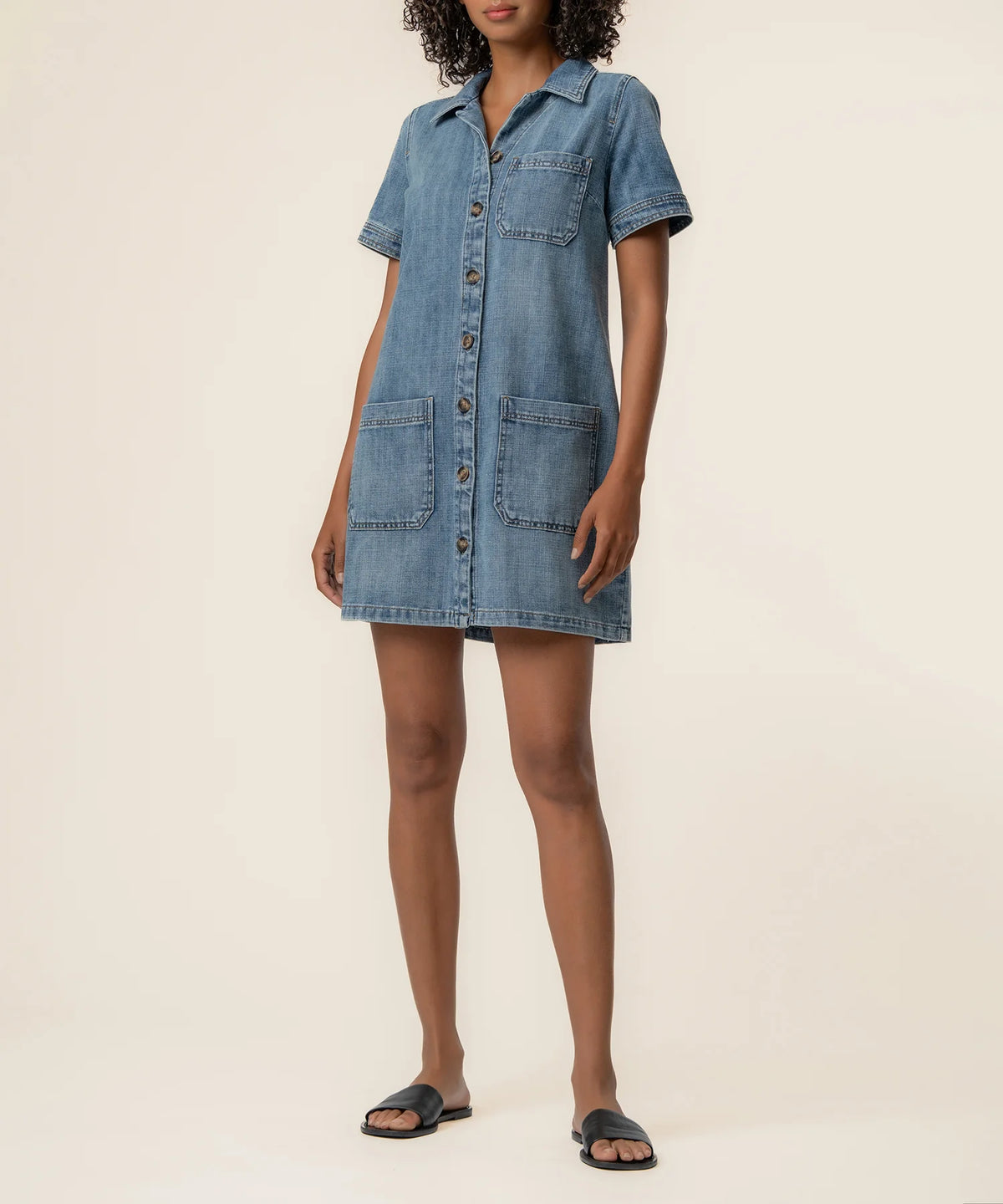 Parker Denim Dress in Unfailing