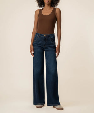 KUT Maya High Rise Fab Ab Wide Leg Jean in Angelically