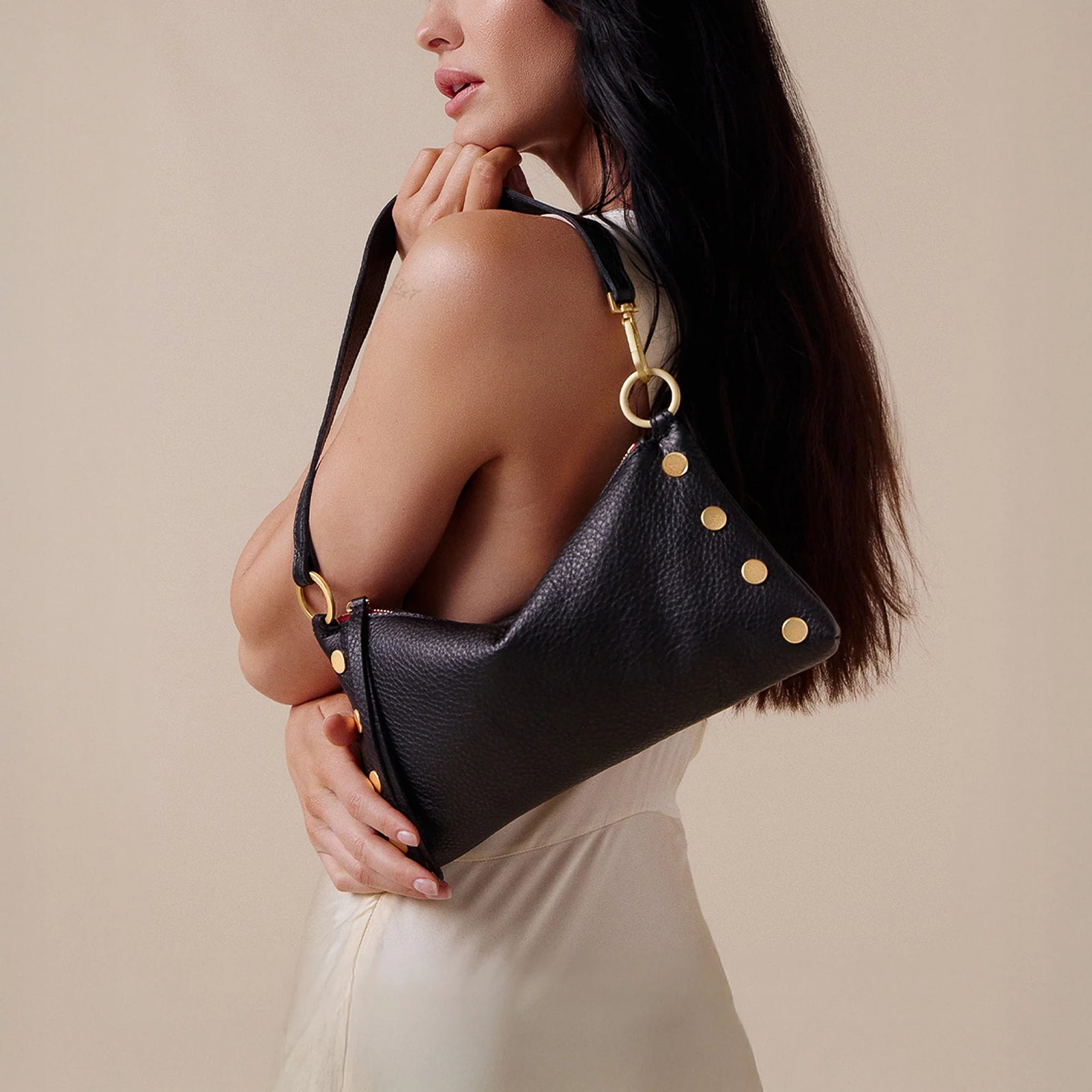 Hammitt Kyle Medium in Black Red Zip