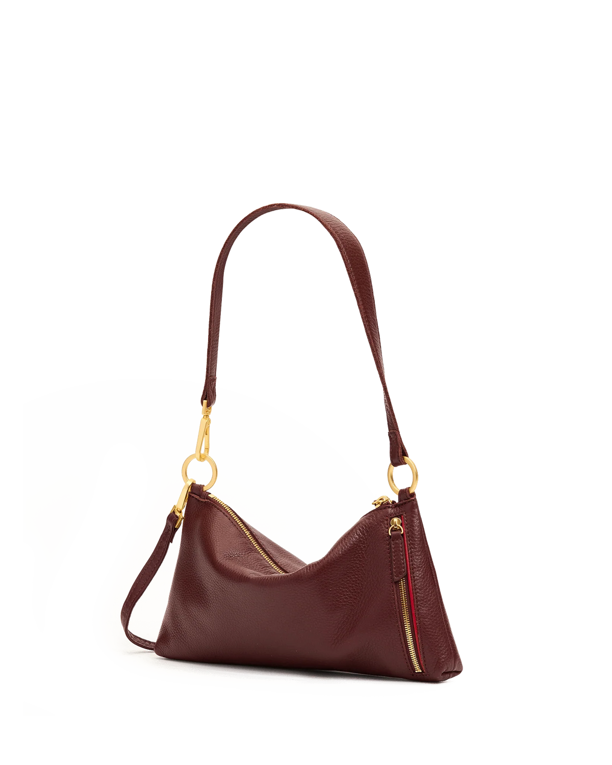 Hammitt Kyle Bag in Cherrywood Pebble/Brushed Gold