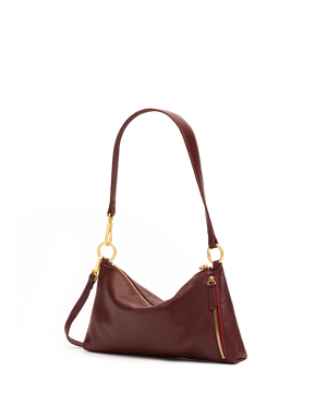 Hammitt Kyle Bag in Cherrywood Pebble/Brushed Gold