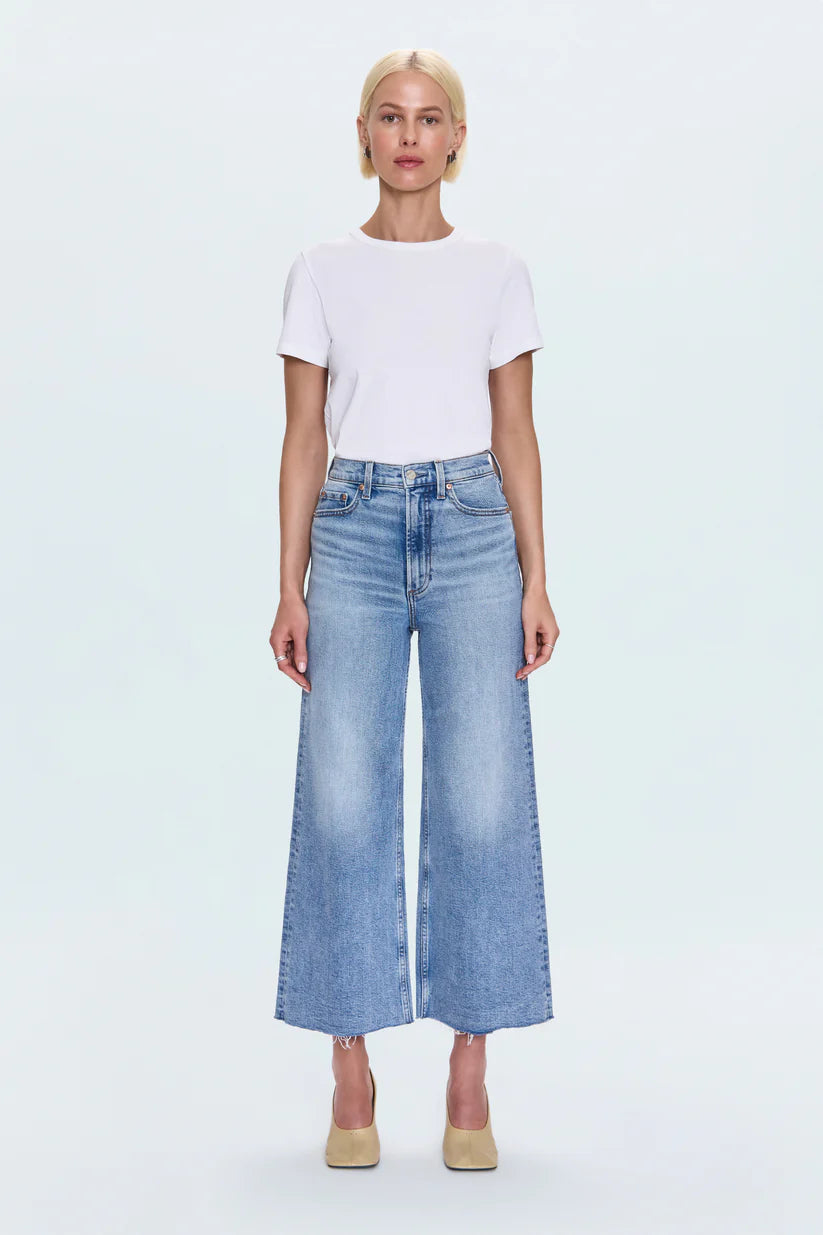 Pistola Lana Crop Denim in Wild Heart