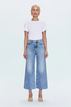Pistola Lana Crop Denim in Wild Heart