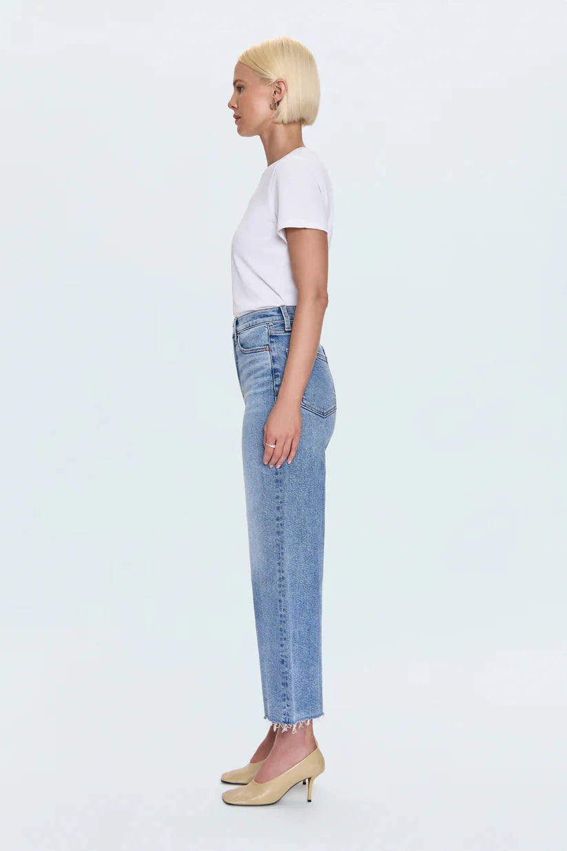 Pistola Lana Crop Denim in Wild Heart