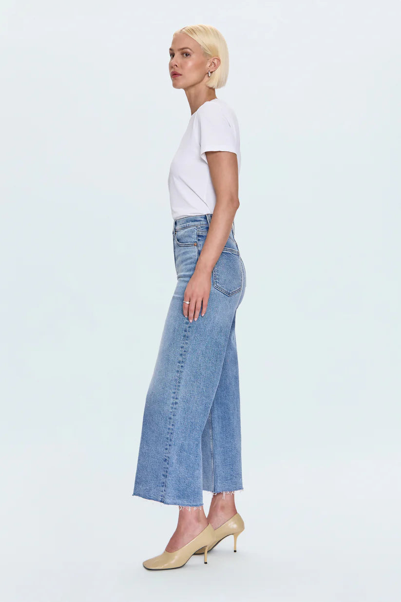 Pistola Lana Crop Denim in Wild Heart