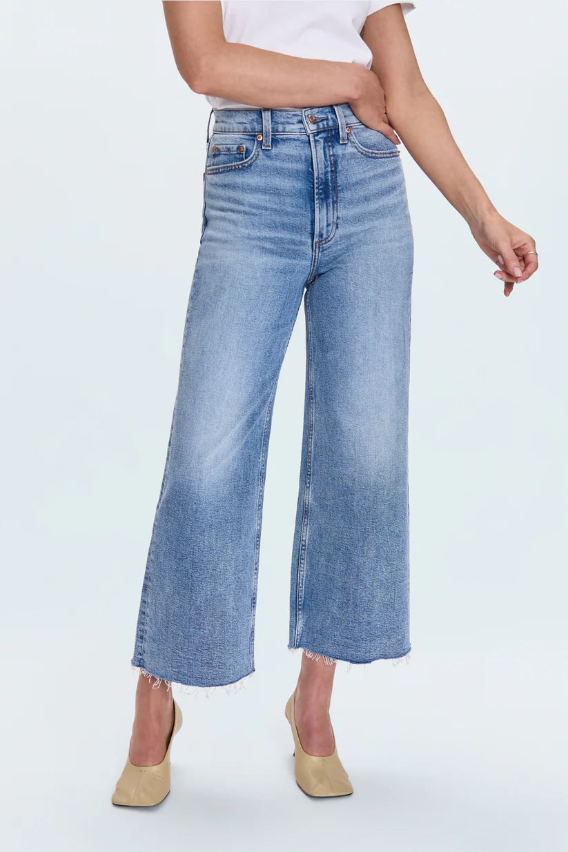 Pistola Lana Crop Denim in Wild Heart