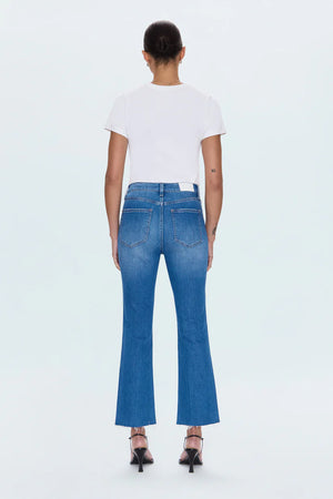 Pistola Lennon High Rise Crop Boot Jean in Ami