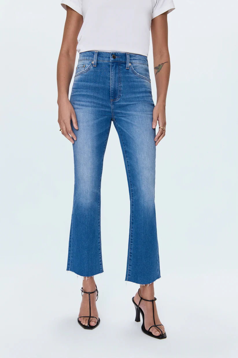 Pistola Lennon High Rise Crop Boot Jean in Ami