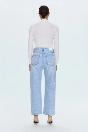Pistola Lexi Barrel Star Denim Jeans in Stellar Vintage