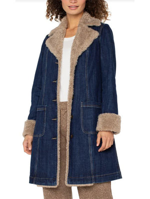Liverpool Yazmin Sherpa Trimmed Jacket