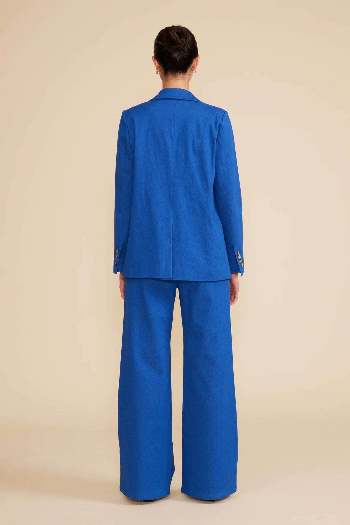 Lucy Paris Fernanda Blue Double Breasted Blazer