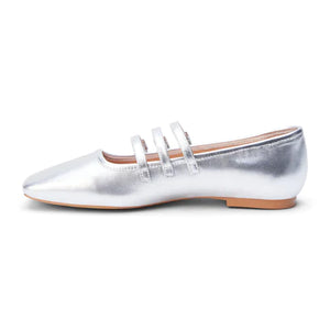 Matisse NOVA Silver Ballet Flats