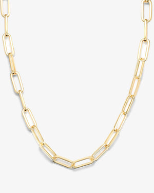 Melinda Maria Carrie Chain Link Gold Necklace