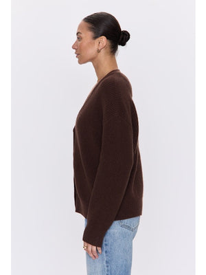 Pistola Orla Cardigan in Chocolate