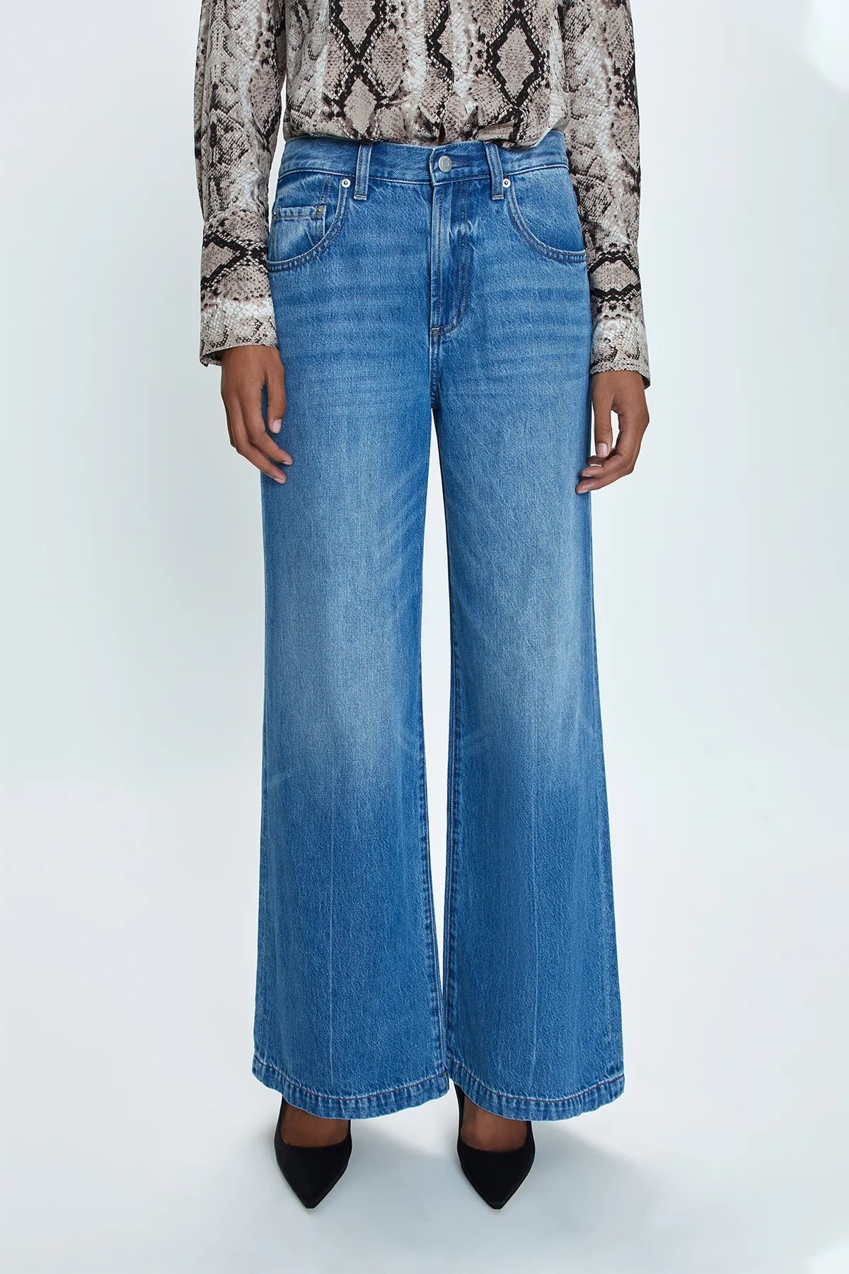 Pistola Jadyn Low Slung Wide Leg Jeans