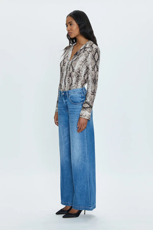 Pistola Jadyn Low Slung Wide Leg Jeans